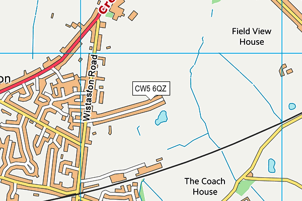 CW5 6QZ map - OS VectorMap District (Ordnance Survey)