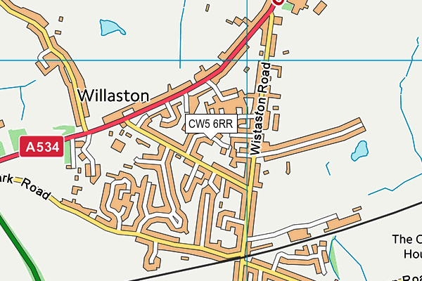 CW5 6RR map - OS VectorMap District (Ordnance Survey)