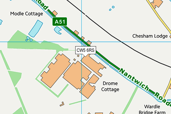 CW5 6RS map - OS VectorMap District (Ordnance Survey)