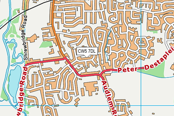 CW5 7DL map - OS VectorMap District (Ordnance Survey)