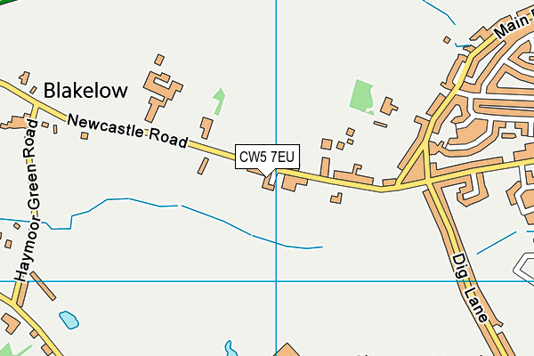 CW5 7EU map - OS VectorMap District (Ordnance Survey)