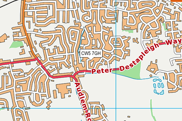 CW5 7GH map - OS VectorMap District (Ordnance Survey)