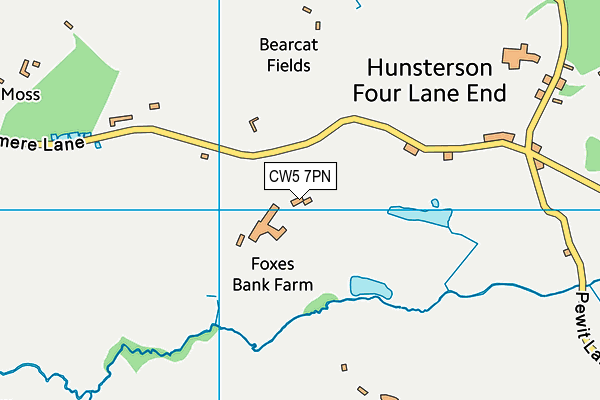 CW5 7PN map - OS VectorMap District (Ordnance Survey)