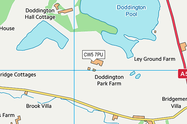 CW5 7PU map - OS VectorMap District (Ordnance Survey)