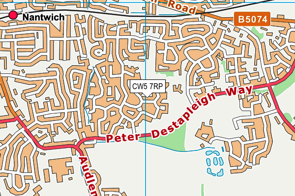 CW5 7RP map - OS VectorMap District (Ordnance Survey)