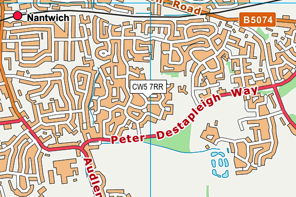 CW5 7RR map - OS VectorMap District (Ordnance Survey)