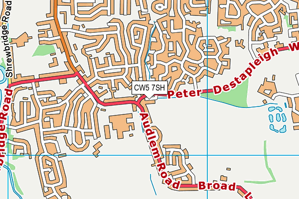 CW5 7SH map - OS VectorMap District (Ordnance Survey)