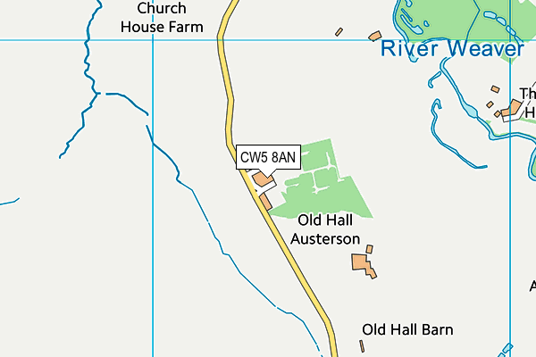 CW5 8AN map - OS VectorMap District (Ordnance Survey)