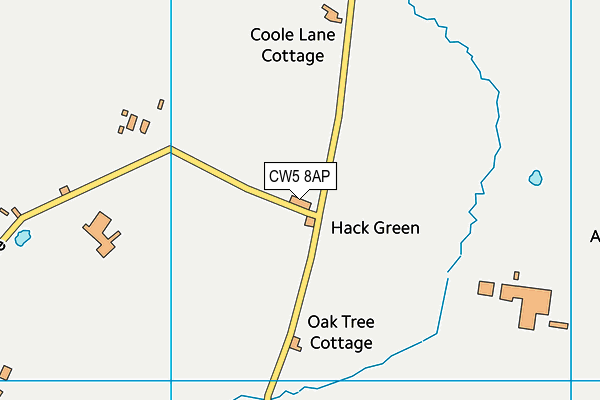 CW5 8AP map - OS VectorMap District (Ordnance Survey)