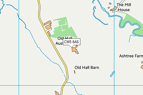 CW5 8AS map - OS VectorMap District (Ordnance Survey)