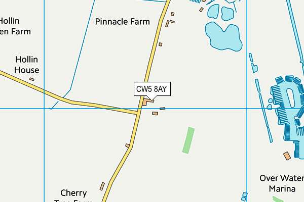 CW5 8AY map - OS VectorMap District (Ordnance Survey)