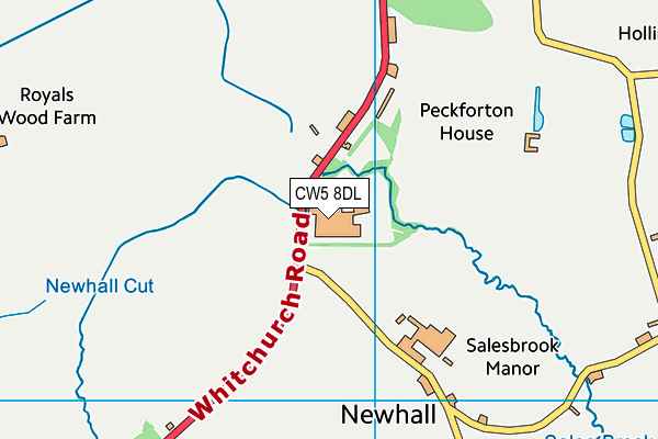 CW5 8DL map - OS VectorMap District (Ordnance Survey)