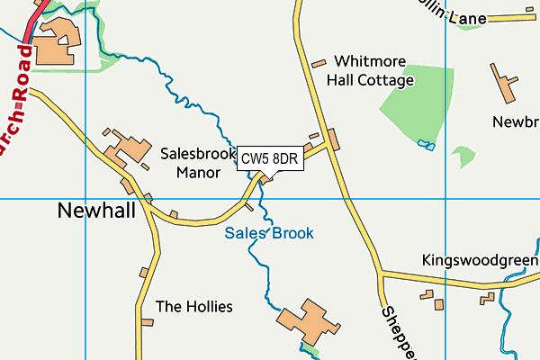 CW5 8DR map - OS VectorMap District (Ordnance Survey)