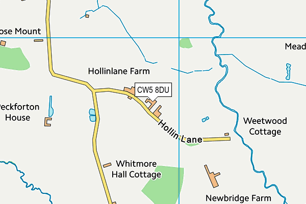 CW5 8DU map - OS VectorMap District (Ordnance Survey)