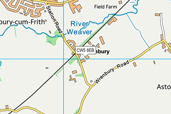 CW5 8EB map - OS VectorMap District (Ordnance Survey)