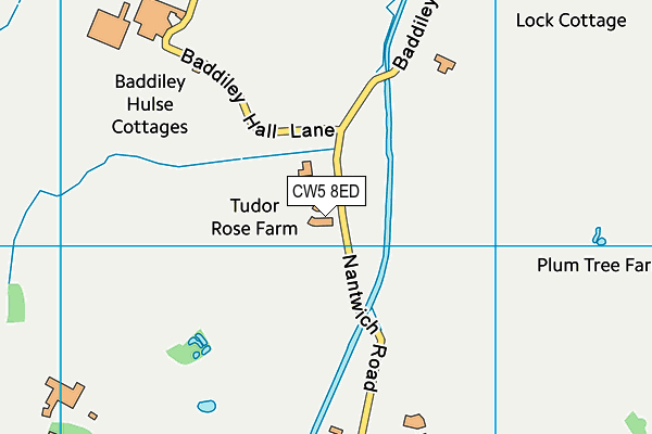 CW5 8ED map - OS VectorMap District (Ordnance Survey)