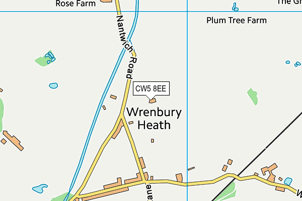 CW5 8EE map - OS VectorMap District (Ordnance Survey)