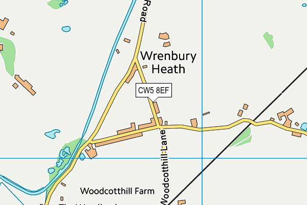 CW5 8EF map - OS VectorMap District (Ordnance Survey)