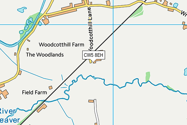 CW5 8EH map - OS VectorMap District (Ordnance Survey)