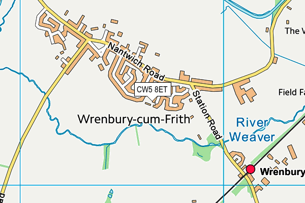 CW5 8ET map - OS VectorMap District (Ordnance Survey)