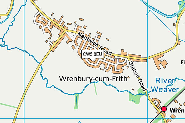 CW5 8EU map - OS VectorMap District (Ordnance Survey)