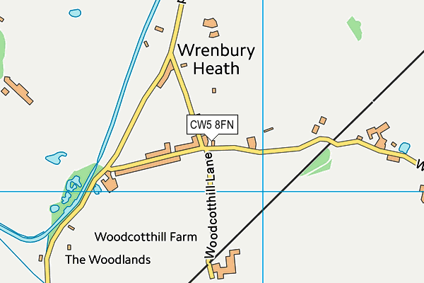 CW5 8FN map - OS VectorMap District (Ordnance Survey)