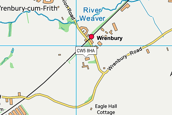 CW5 8HA map - OS VectorMap District (Ordnance Survey)