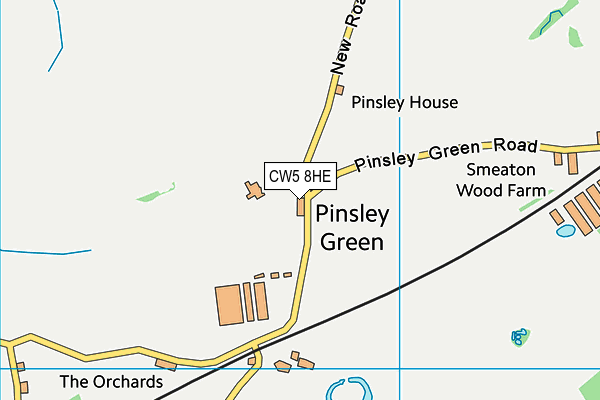 CW5 8HE map - OS VectorMap District (Ordnance Survey)