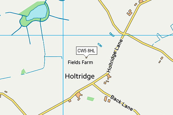 CW5 8HL map - OS VectorMap District (Ordnance Survey)