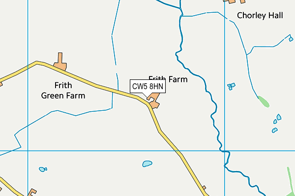 CW5 8HN map - OS VectorMap District (Ordnance Survey)