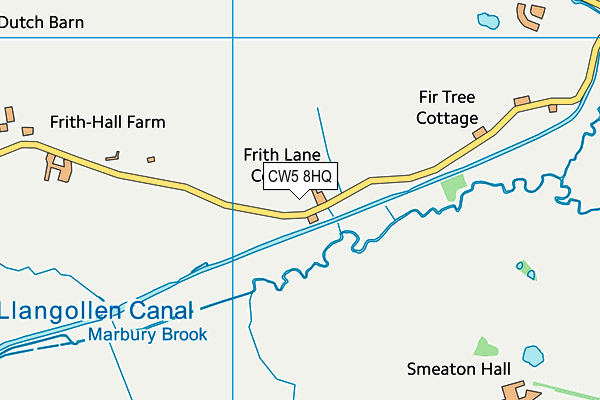 CW5 8HQ map - OS VectorMap District (Ordnance Survey)