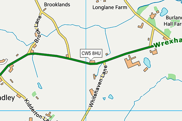 CW5 8HU map - OS VectorMap District (Ordnance Survey)