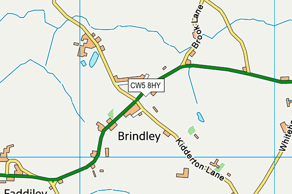 CW5 8HY map - OS VectorMap District (Ordnance Survey)