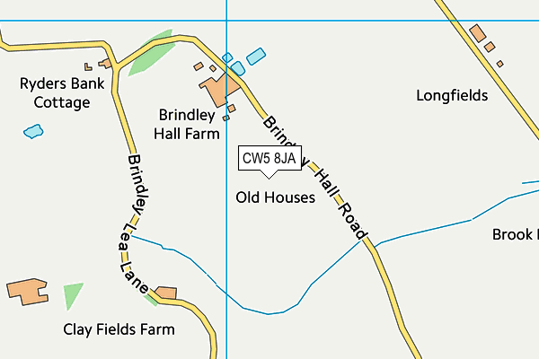 CW5 8JA map - OS VectorMap District (Ordnance Survey)