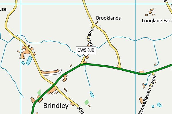 CW5 8JB map - OS VectorMap District (Ordnance Survey)