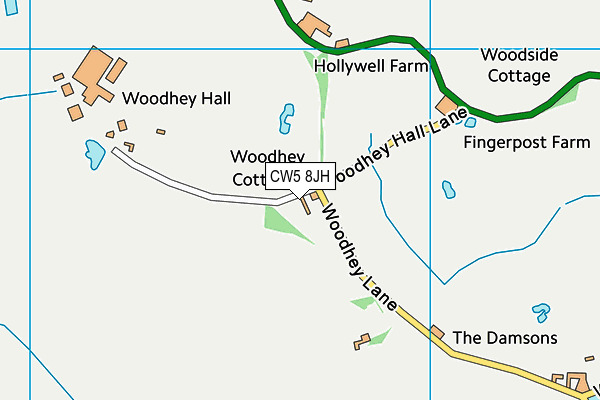 CW5 8JH map - OS VectorMap District (Ordnance Survey)