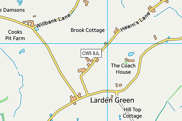 CW5 8JL map - OS VectorMap District (Ordnance Survey)