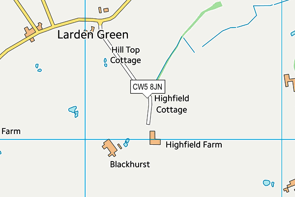 CW5 8JN map - OS VectorMap District (Ordnance Survey)