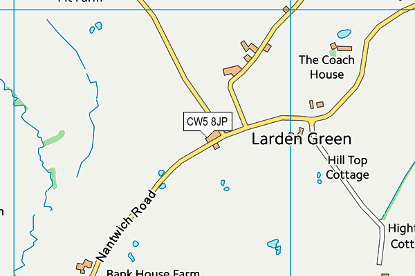 CW5 8JP map - OS VectorMap District (Ordnance Survey)