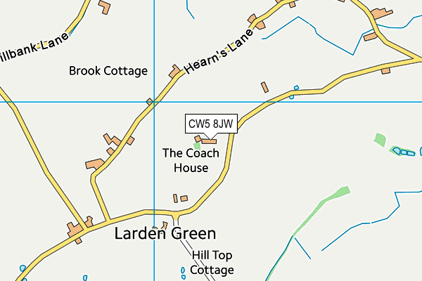 CW5 8JW map - OS VectorMap District (Ordnance Survey)