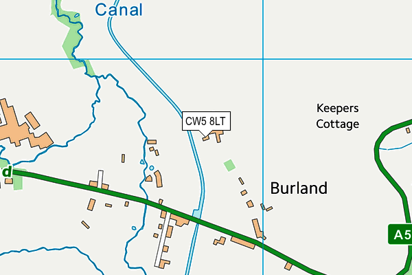 CW5 8LT map - OS VectorMap District (Ordnance Survey)