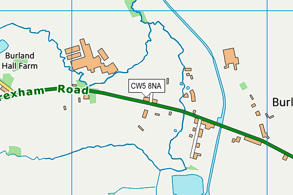 CW5 8NA map - OS VectorMap District (Ordnance Survey)