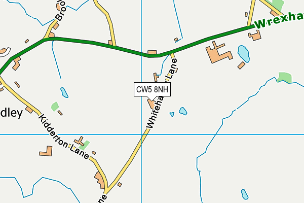 CW5 8NH map - OS VectorMap District (Ordnance Survey)