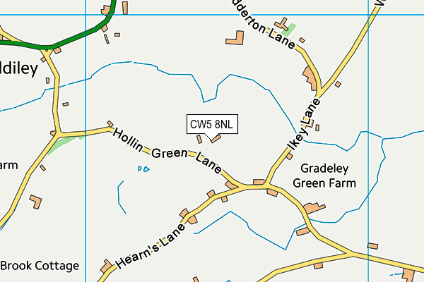 CW5 8NL map - OS VectorMap District (Ordnance Survey)