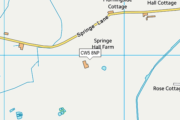 CW5 8NP map - OS VectorMap District (Ordnance Survey)