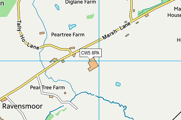 CW5 8PA map - OS VectorMap District (Ordnance Survey)