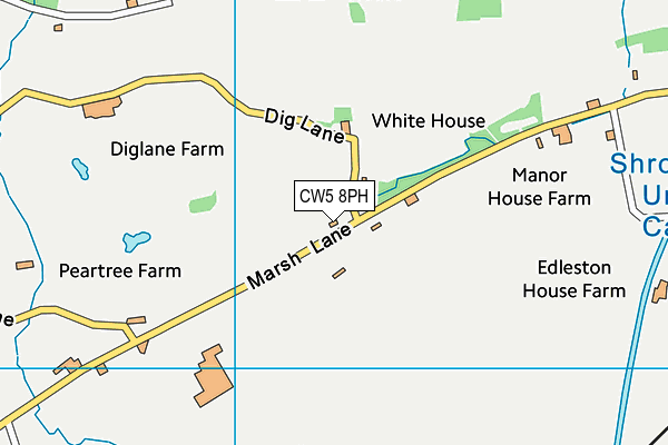 CW5 8PH map - OS VectorMap District (Ordnance Survey)