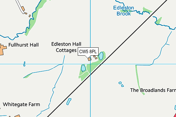 CW5 8PL map - OS VectorMap District (Ordnance Survey)