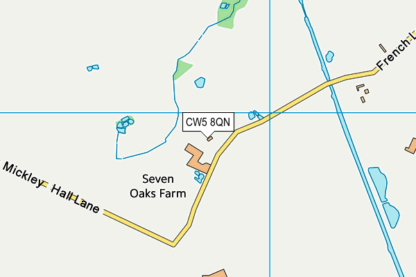 CW5 8QN map - OS VectorMap District (Ordnance Survey)