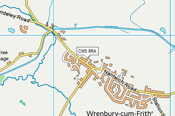 CW5 8RA map - OS VectorMap District (Ordnance Survey)
